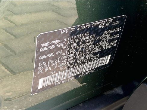 New 2026 Subaru Outback Touring XT image 8