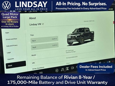 Used 2024 Rivian R1T Adventure AWD/4WD image 23