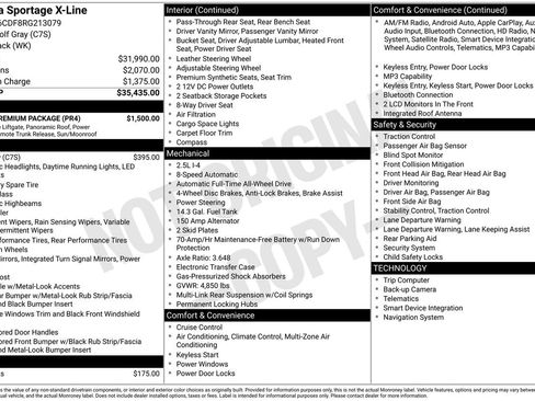 Used 2024 Kia Sportage X-Line w/ X-Line Premium Package AWD/4WD image 5