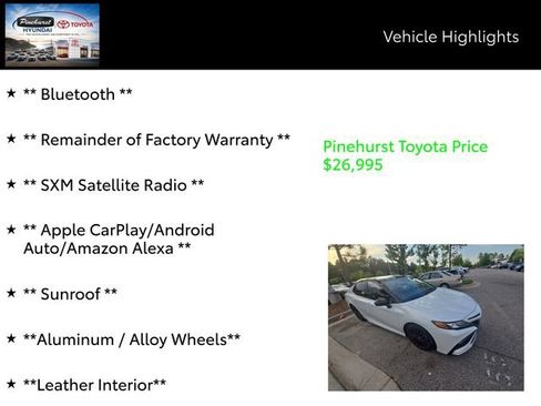 Used 2022 Toyota Camry XSE FWD image 7