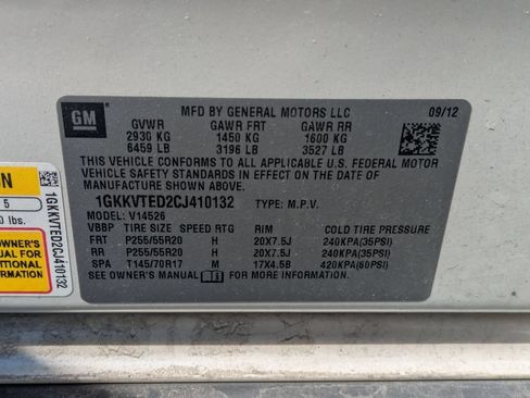 Used 2012 GMC Acadia Denali AWD/4WD image 10