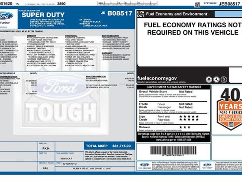 Used 2018 Ford F250 Limited w/ FX4 Off-Road Package AWD/4WD image 14