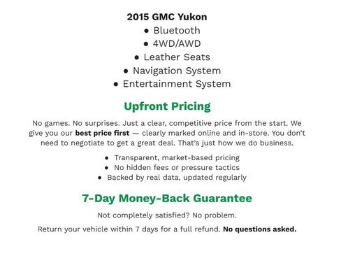 Used 2015 GMC Yukon SLT w/ Open Road Package image 2