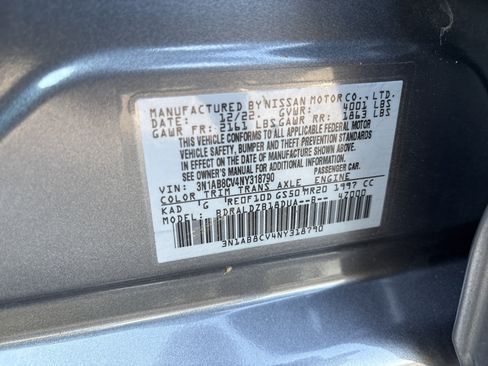 Used 2022 Nissan Sentra SV w/ All-Weather Package FWD image 35