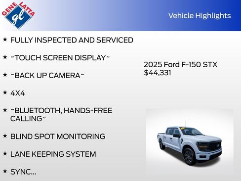 Used 2025 Ford F150 STX w/ Equipment Group 200A AWD/4WD image 30