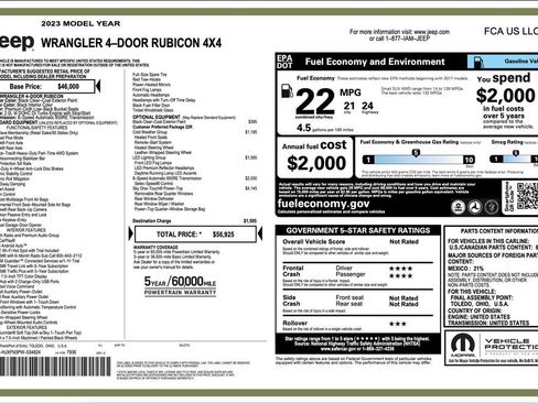 Certified 2023 Jeep Wrangler Unlimited Rubicon w/ LED Lighting Group image 2