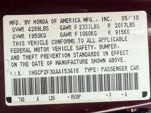 Used 2010 Honda Accord LX image 31