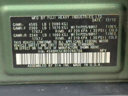Used 2013 Subaru Outback 2.5i Premium AWD/4WD image 30