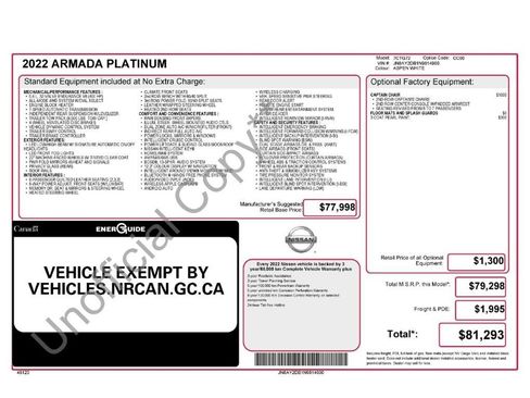 Used 2022 Nissan Armada Platinum AWD/4WD image 2