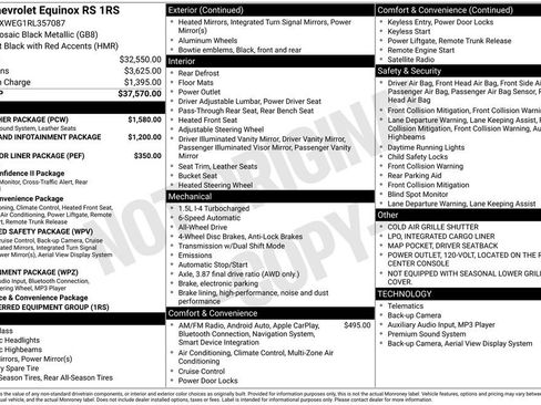 Used 2024 Chevrolet Equinox RS w/ RS Leather Package AWD/4WD image 28