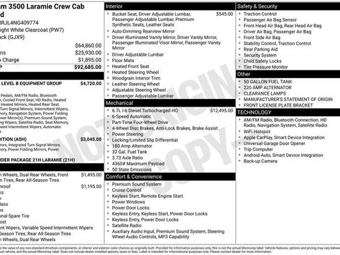 Used 2022 RAM 3500 Laramie AWD/4WD image 3