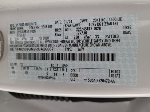 Used 2024 Ford Escape Active w/ Tech Pack #1 image 33