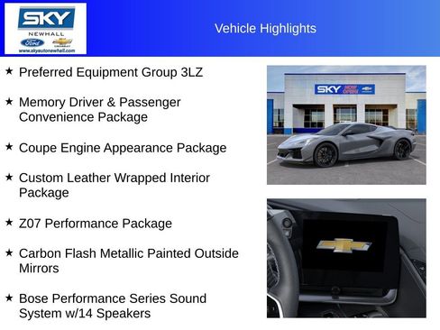 New 2025 Chevrolet Corvette Z06 w/ Z07 Performance Package image 12