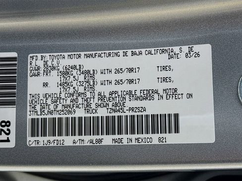 New 2026 Toyota Tacoma TRD Off-Road AWD/4WD image 34
