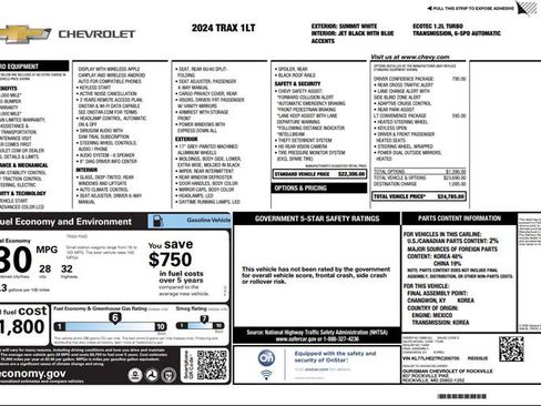 Used 2024 Chevrolet Trax LT w/ Driver Confidence Package FWD image 3
