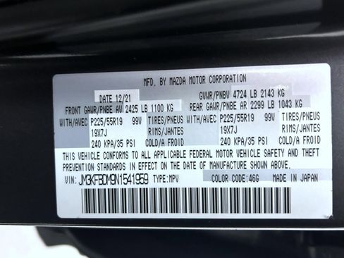 Certified 2022 MAZDA CX-5 AWD 2.5 S w/ Premium Package image 25