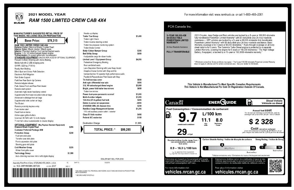 Used 2021 RAM 1500 Limited AWD/4WD image 2