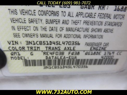 Used 2005 Nissan Sentra 1.8 S w/ (S04) 1.8S Special Editto Pkg image 33