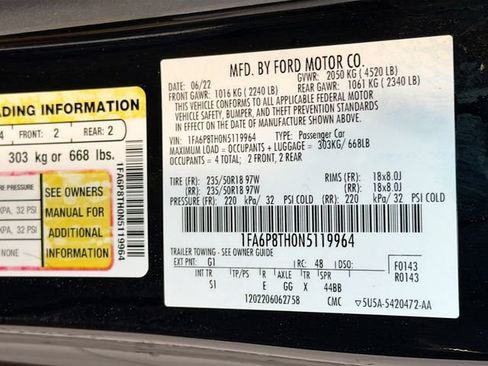 Used 2022 Ford Mustang Premium w/ Equipment Group 201A RWD image 25