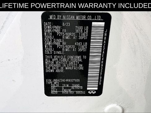 Certified 2024 INFINITI QX80 Luxe image 34