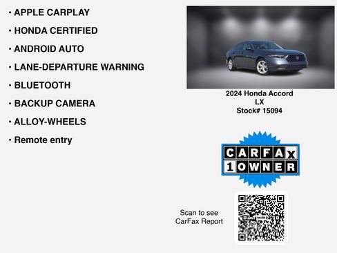 Used 2024 Honda Accord LX image 6