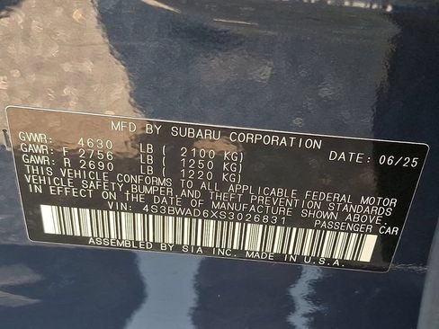Certified 2025 Subaru Legacy Premium AWD/4WD image 28