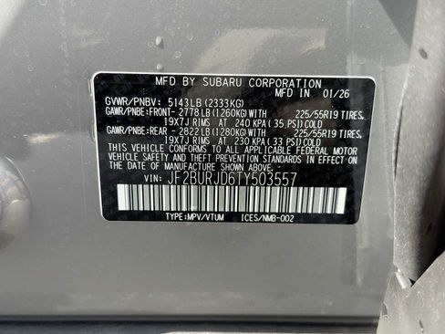 New 2026 Subaru Outback Touring XT AWD/4WD image 33