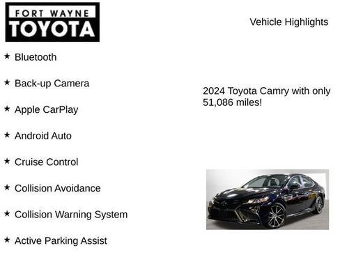 Used 2024 Toyota Camry SE FWD image 7