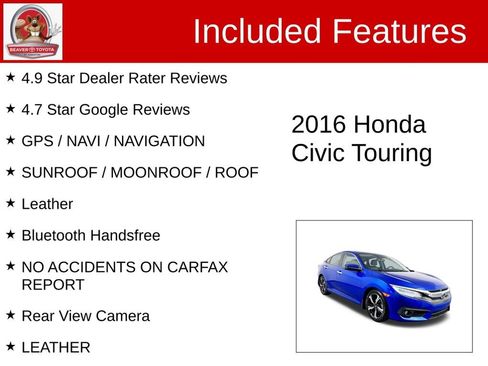 Used 2016 Honda Civic Touring image 4