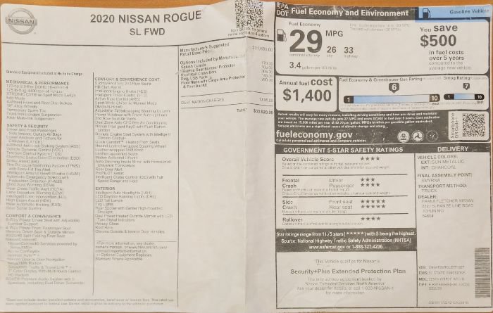Used 2020 Nissan Rogue SL FWD image 28