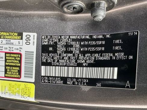 Used 2015 Toyota Sienna Limited Premium image 47