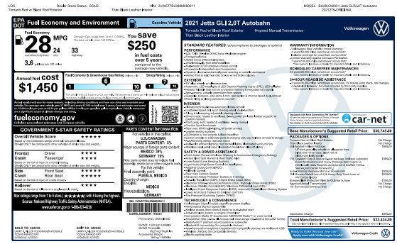 Used 2021 Volkswagen Jetta GLI Autobahn w/ GLI Autobahn Black Package FWD image 4