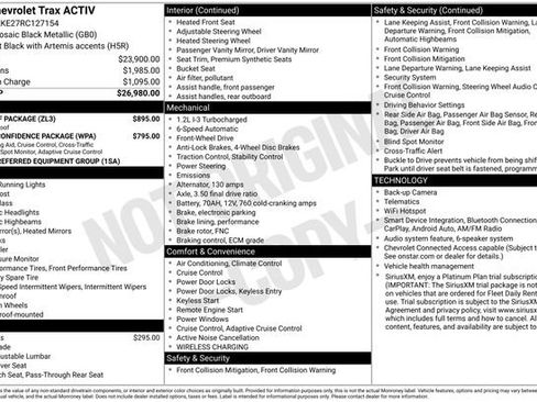 Used 2024 Chevrolet Trax ACTIV w/ Sunroof Package FWD image 5