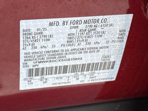 Used 2025 Ford Explorer ST AWD/4WD image 43