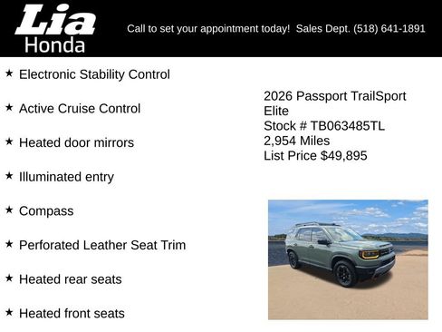 Used 2026 Honda Passport TrailSport Elite image 7