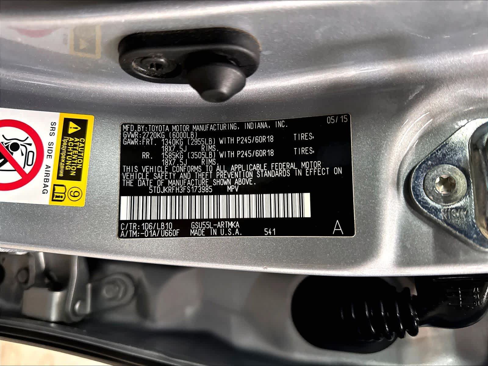 Used 2015 Toyota Highlander XLE AWD/4WD image 36