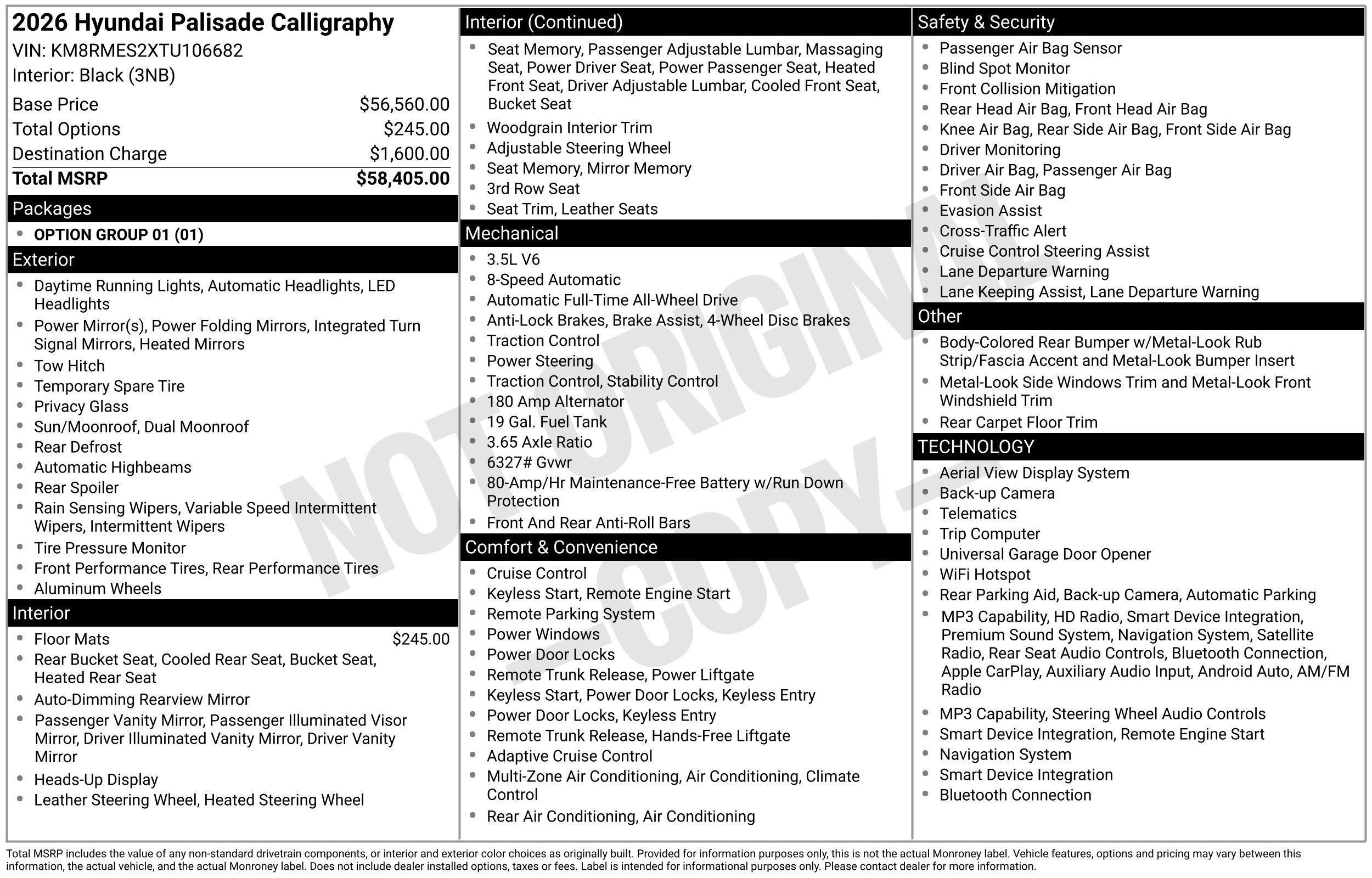 Certified 2026 Hyundai Palisade Calligraphy AWD/4WD image 2