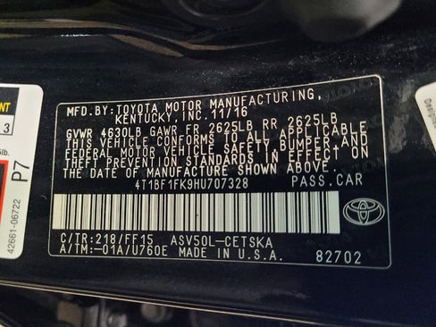 Used 2017 Toyota Camry SE w/ Protection Package (Q2) FWD image 33