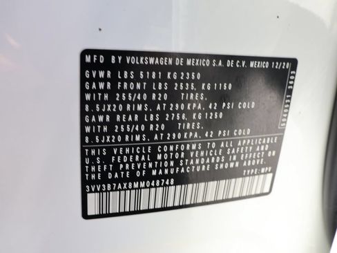 Used 2021 Volkswagen Tiguan SE R-Line FWD image 42