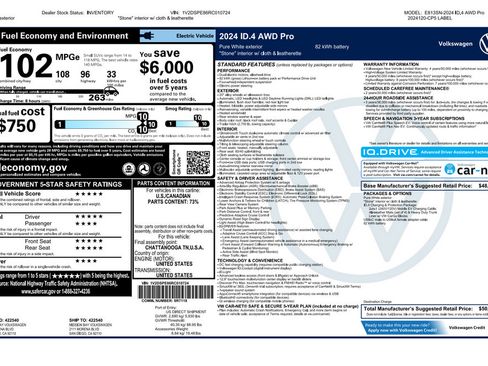 Used 2024 Volkswagen ID.4 Pro AWD/4WD image 4