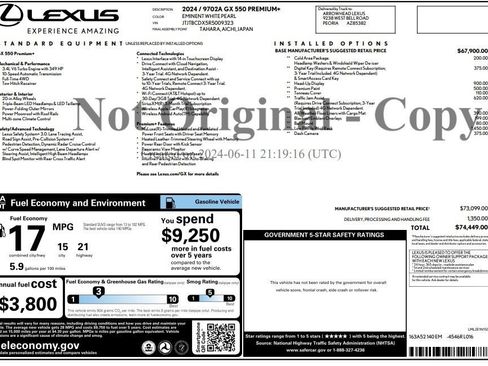 Used 2024 Lexus GX 550 w/ Accessory Package (2T) AWD/4WD image 4