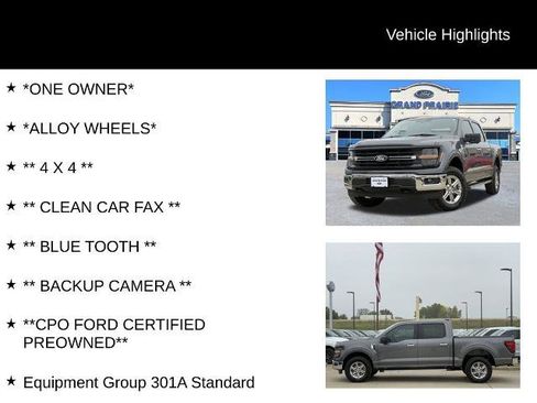 Certified 2024 Ford F150 XLT w/ FX4 Off-Road Package image 4