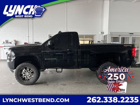 Used 2017 Chevrolet Silverado 1500 W/T w/ Black Out Edition AWD/4WD image 1