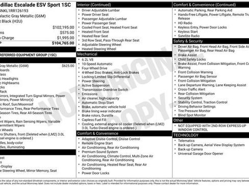 Certified 2024 Cadillac Escalade ESV Sport AWD/4WD image 7