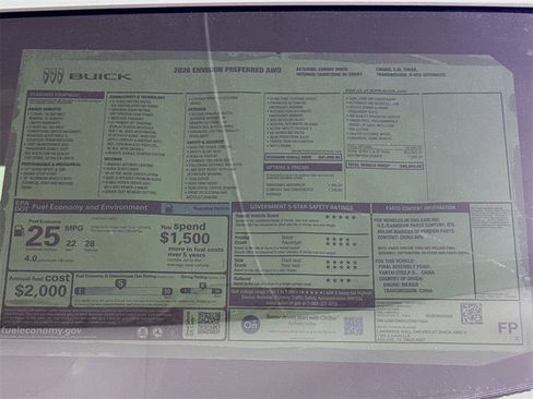 New 2026 Buick Envision Preferred image 20