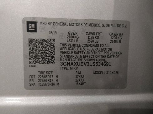 Used 2020 Chevrolet Equinox LT AWD/4WD image 33