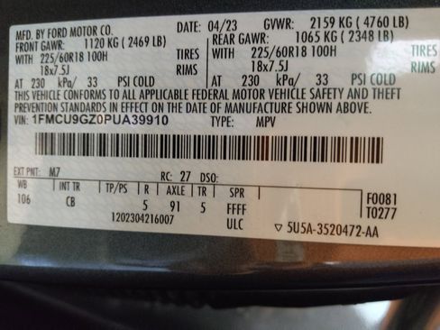 Used 2023 Ford Escape Active w/ Tech Pack #1 image 33