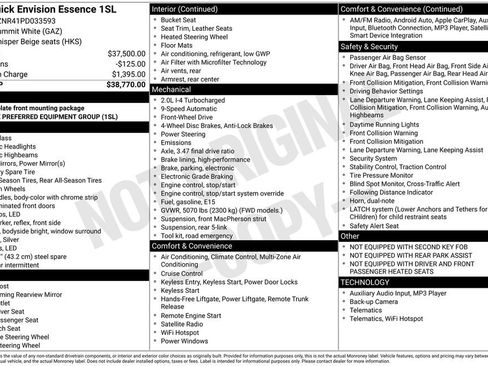 Used 2023 Buick Envision Essence image 15
