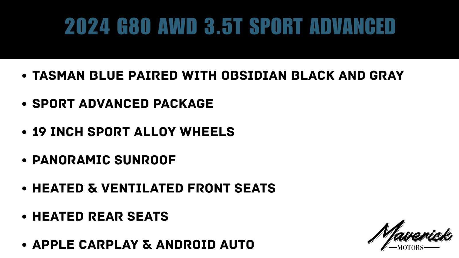 Used 2024 Genesis G80 3.5T Sport AWD/4WD image 2