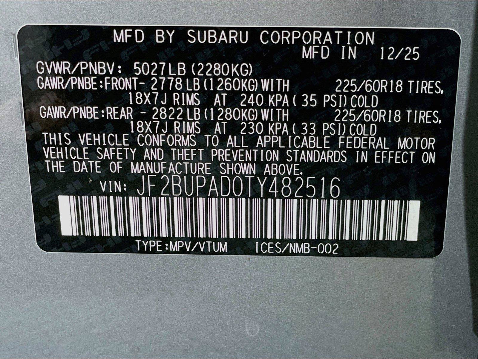Certified 2026 Subaru Outback Premium AWD/4WD image 34